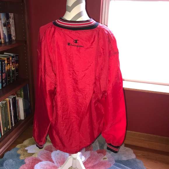 Mens Vintage Red Champion Windbreaker Size Large - Picture 5 of 6